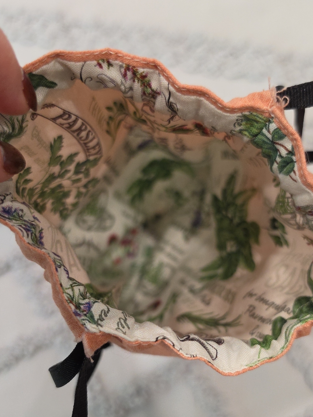 Handmade Fish Drawstring Bag - Picture 12 of 12